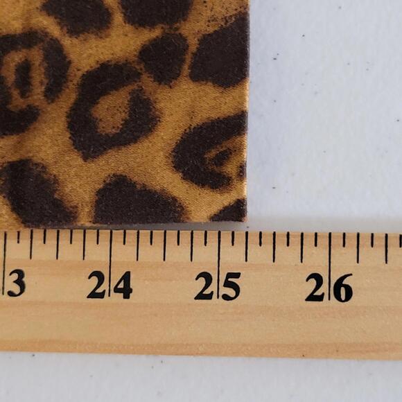 Jones New York Brown Animal Print Stretch Cropped Pants Women Size 14 - Picture 6 of 10